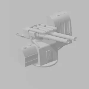 Japanese 12.7 cm/40 Type 89 Naval AA gun 1:250