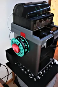 Bambu Lab Aufbau für AMS mit LED / RGB / Spulen / Spulenhalter - Bambu Lab setup for AMS with LED / RGB / coils / coil holder
