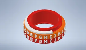 Caesar Cipher Decoder Ring - English Alphabet letters