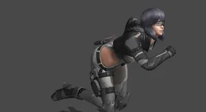 Motoko Kusanagi Running