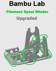 Bambu Lab Filament Spool Winder - Upgraded