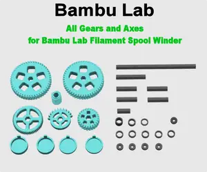 Bambu Lab Filament Spool Winder - Upgraded All Gears and Axes