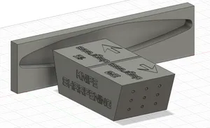 Angular knife sharpening device