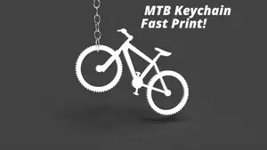Bicycle MTB Keychain Fast Print