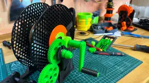 Crank Remix for the Bambu Re-Spooler by Miklos Kiszely