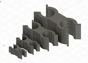 3, 4, 6, 8mm clips for cables, pneumatic tubes or PTFE tubes
