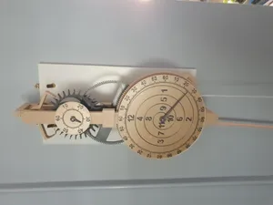 Benjamin Franklin Clock with backing plate, different bob and pennyweight