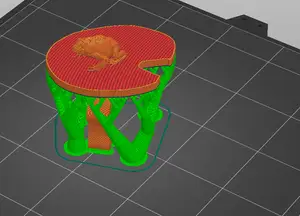 Frog on Lilly with Tree Supports