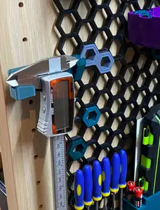 Honeycomb Wall Holder - Caliper + CR2032 Battery