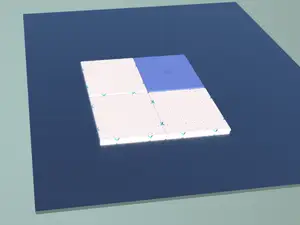 Connectable Blocking Square for Crochet