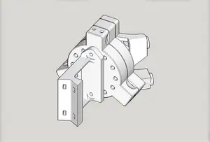 LowRider 3 CNC - Add-on - KINEMATIC Pen Holder v4.0 - generic design for pens on LR3 Dust Shoe (v4.0)