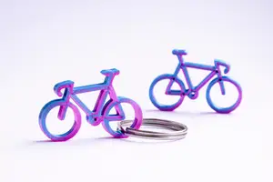 Fixie / Singlespeed / Pista Bike Keyring/Keychain - Key Charm - quick and easy print - Gift idea - last meters - Gift inspiration