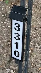 House Number LED Address Sign Mounts