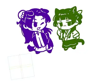 Maomao & Jinshi Keychain | The Apothecary Diaries | Easy Print | No Supports