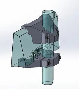 StarLink Gen3 3D model UTR-232 and clamps top and bottom for the 1-1/2" outside diameter post