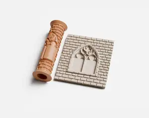 Gothic Window Texture Roller for Pottery and Clay