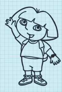 DORA WAVING - WALL ART