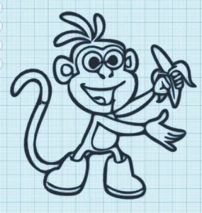 BOOTS BANANA - DORA - WALL ART