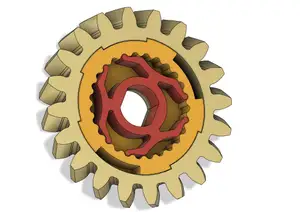 Slipping gear / clutch gear for RC cars