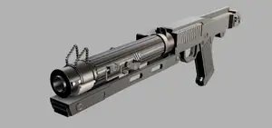 Cut+keyed ver Andor / Mandalorian season 3 version Star Wars DC15S carbine blaster for cosplay