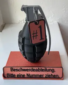 Beschwerdeabteilung / Complaint department / grenade