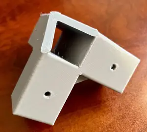 Garden stake corner bracket