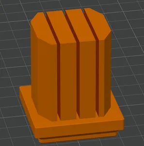 Gridfinity 1x7 Printing Plate Holder - Middle Plate Holder