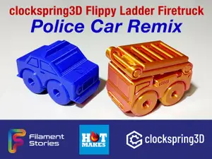 Police Car Remix of Clockspring3D Flippy Ladder Firetruck