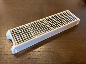 Simple MAX7219 4-in-1 LED Matrix Zip Tie Housing
