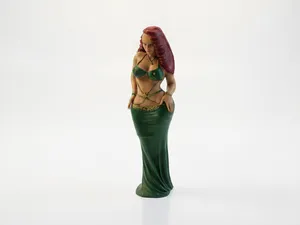 Elegant Woman in Gown Figurine Female Figure 3D Printable