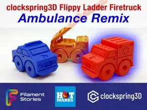 Ambulance Remix of Clockspring3D Flippy Ladder Firetruck