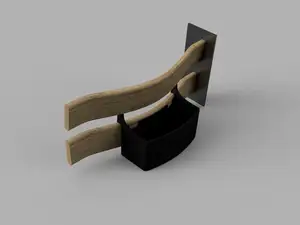 Storage box compatible with a Stokke Tripp Trapp chair