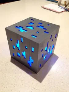 Minecraft diamond ore lamp