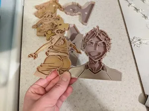 Haikyuu Cookie Cutters - Bokuto & Sugawara