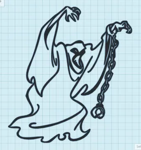 SCOOBY DOO - PHANTOM (GHOST) - WALL ART