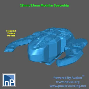 Modular Spaceship for Tabletop Wargames