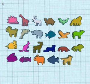 Animal token collection 1