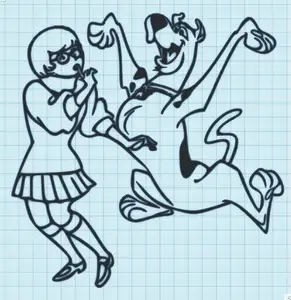 VELMA & SCOOBY DOO - WALL ART
