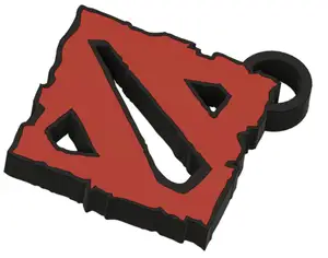 DOTA2 logo keyring - two colors