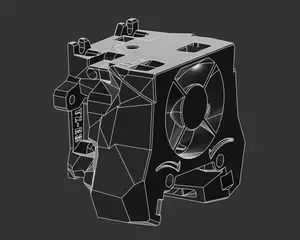 FilamATrix Stealthburner — TZ-E3 Hotend Mount (Front + Back)