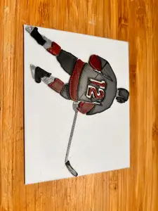 Multicolor hockey player n.12