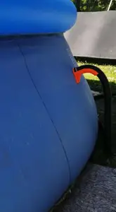 SWING POOL HOSE HOLDER