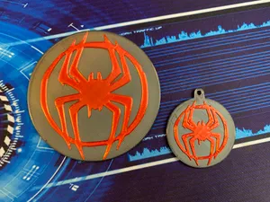 Spider-Man Miles Morales Coaster & Keychain