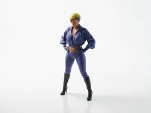 Short Hair Lady Figurine Female Character 3D Printable