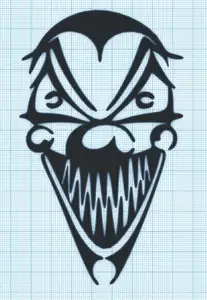 EVIL CLOWN - WALL ART