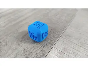 Der Die Das cube/dice