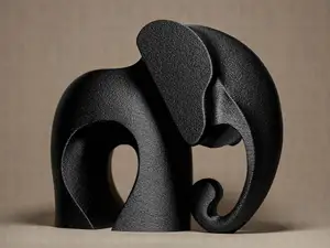 Modern Elephant Figurine