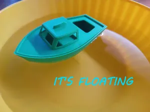 Simple floating bathtub boat