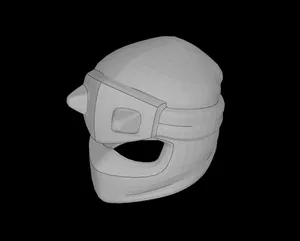 Lego Compatible (7977.dat) Minifig Headgear Ninjago Wrap with Molded Bandana and Armor Plate with Horns