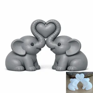 Cute Loving Elephants